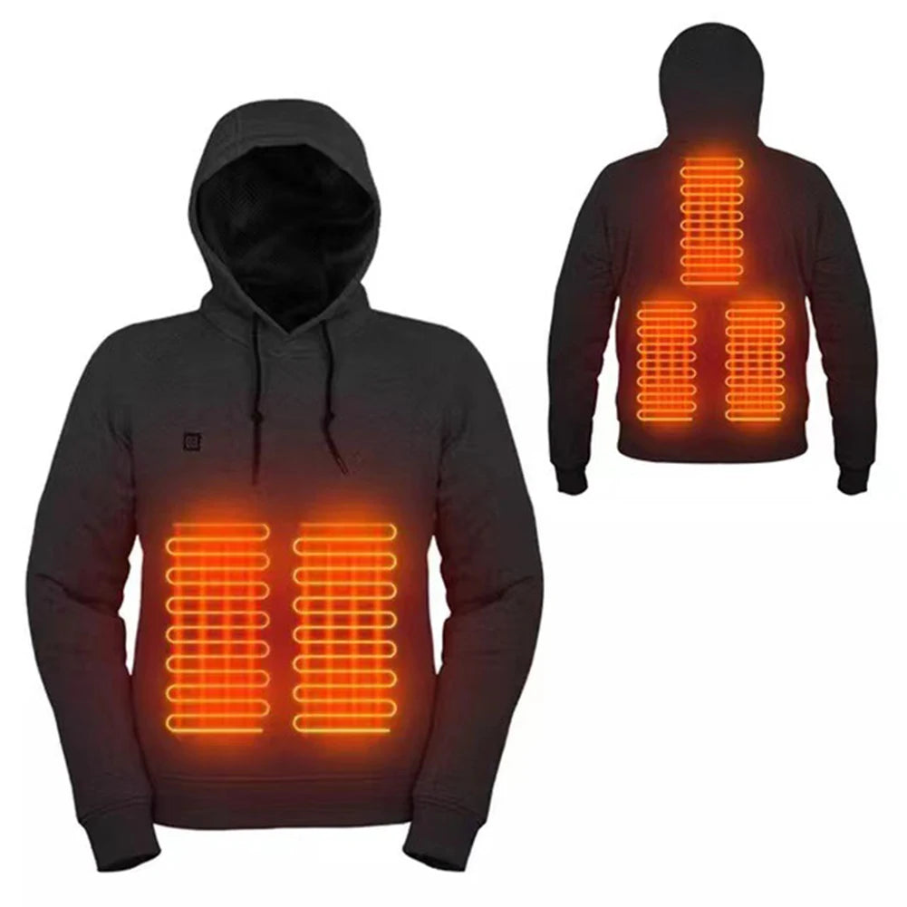 Thermal Pants Hoodie for Elastic Waist USB 5V Heating Pants 12 Heating Zone 3 Temperature Mode for Skiing Fishing Motorcycle