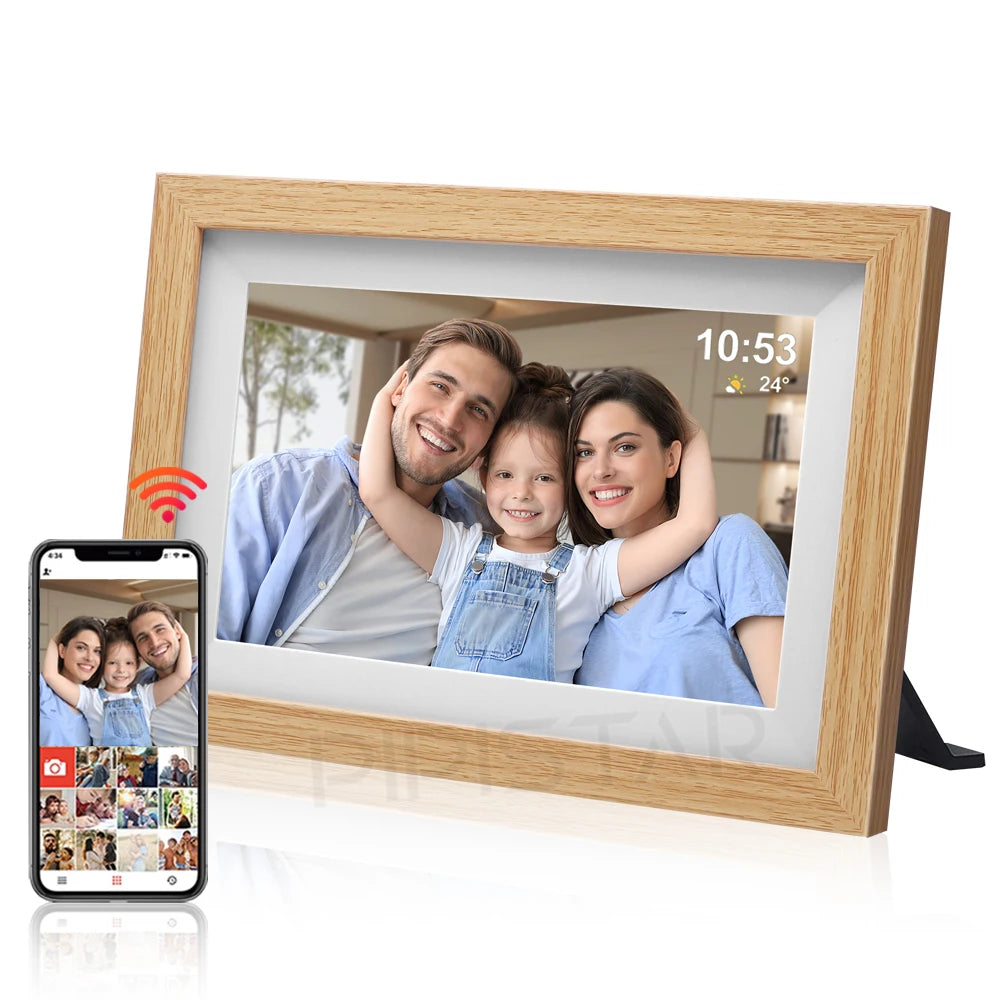 10.1-inch WiFi smart digital photo frame Frameo digital photo frame with high-definition IPS touch screen automatic rotationPicture FramesGoWisse.com