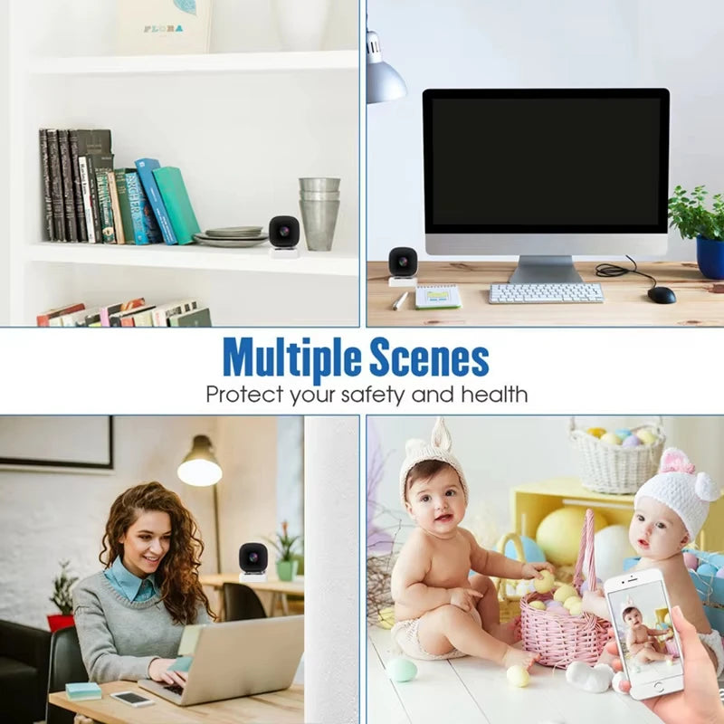 New 4K Mini Security Camera WiFi Monitor IP65 Waterproof Full Color Night Vision Motion Detect Surveillance With 2 Way Audio