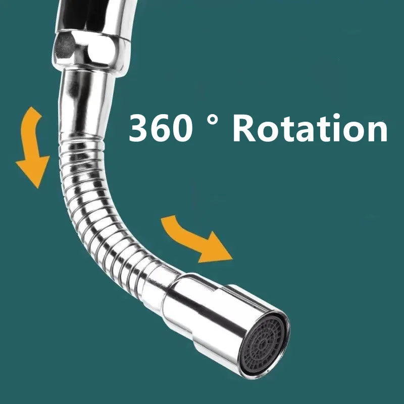 Stainless Steel Universal 1080° Rotation Faucet Sprayer Head For Kitchen Washbasin Extension Faucet Bubbler Tap Splash Nozzle