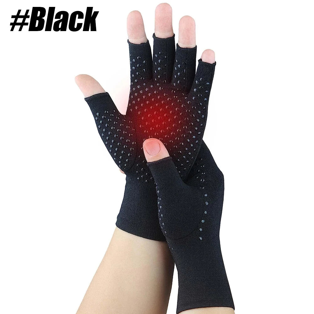 1 Pair Anti Arthritis Health Compression Therapy Gloves Rheumatoid Hand Pain Wrist Rest Sport Safety Glove Comfortable