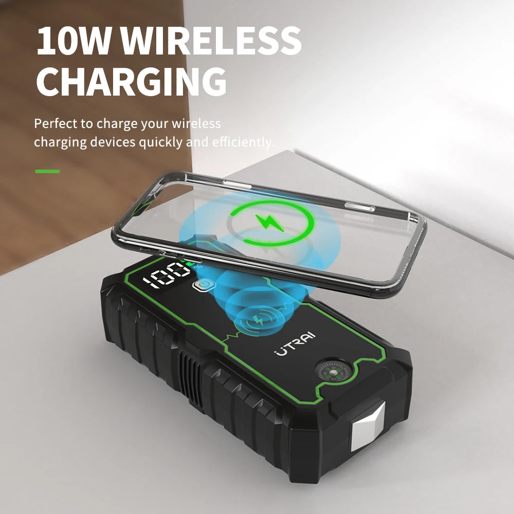 UTRAI Power Bank 2500A Jump Starter Portable Charger Car Booster 12V Auto Starting Device Emergency Car Battery Starter