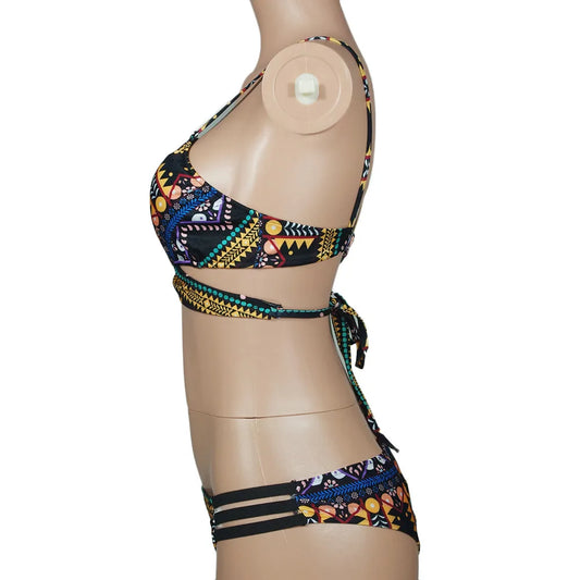 2026 Women Swimsuit Push Up Bathing Suit Women Bohemia Push-Up Padded Female Beach Swim Wear Bathing Suits Brazilian Bikini Set