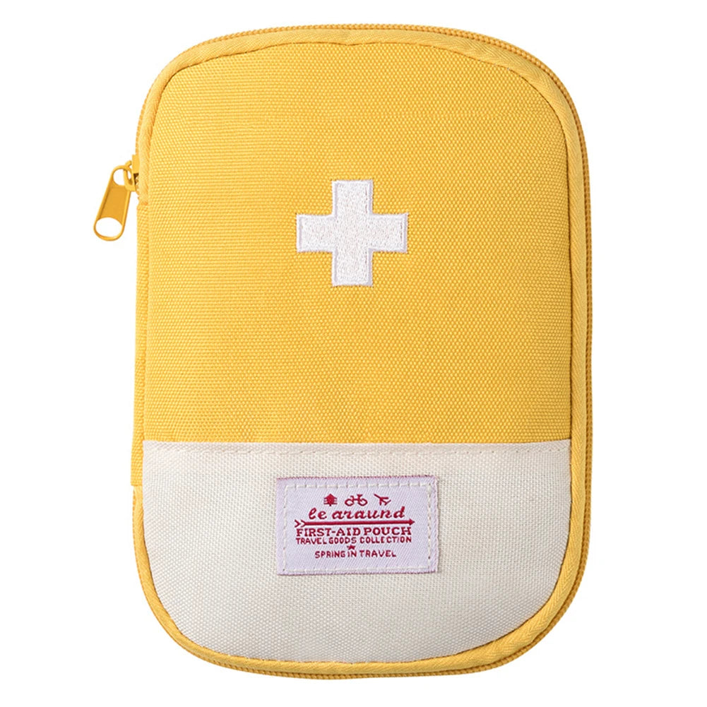 Mini First Aid Pouch Portable Small Emergency Medicine Storage Bag Medicine Bag for Outdoor Camping Hiking Home Travel Emergency