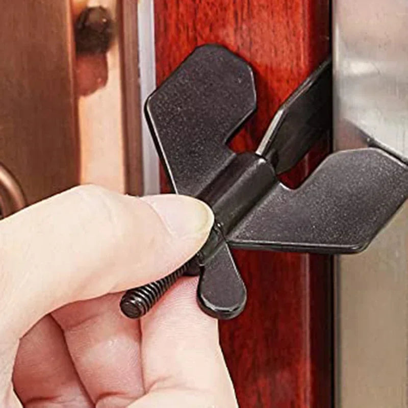 Portable Door Lock - Travel Hotel Lock, Privacy Door Lock for Any Doors, Anti-Theft Door Stopper for Home Security