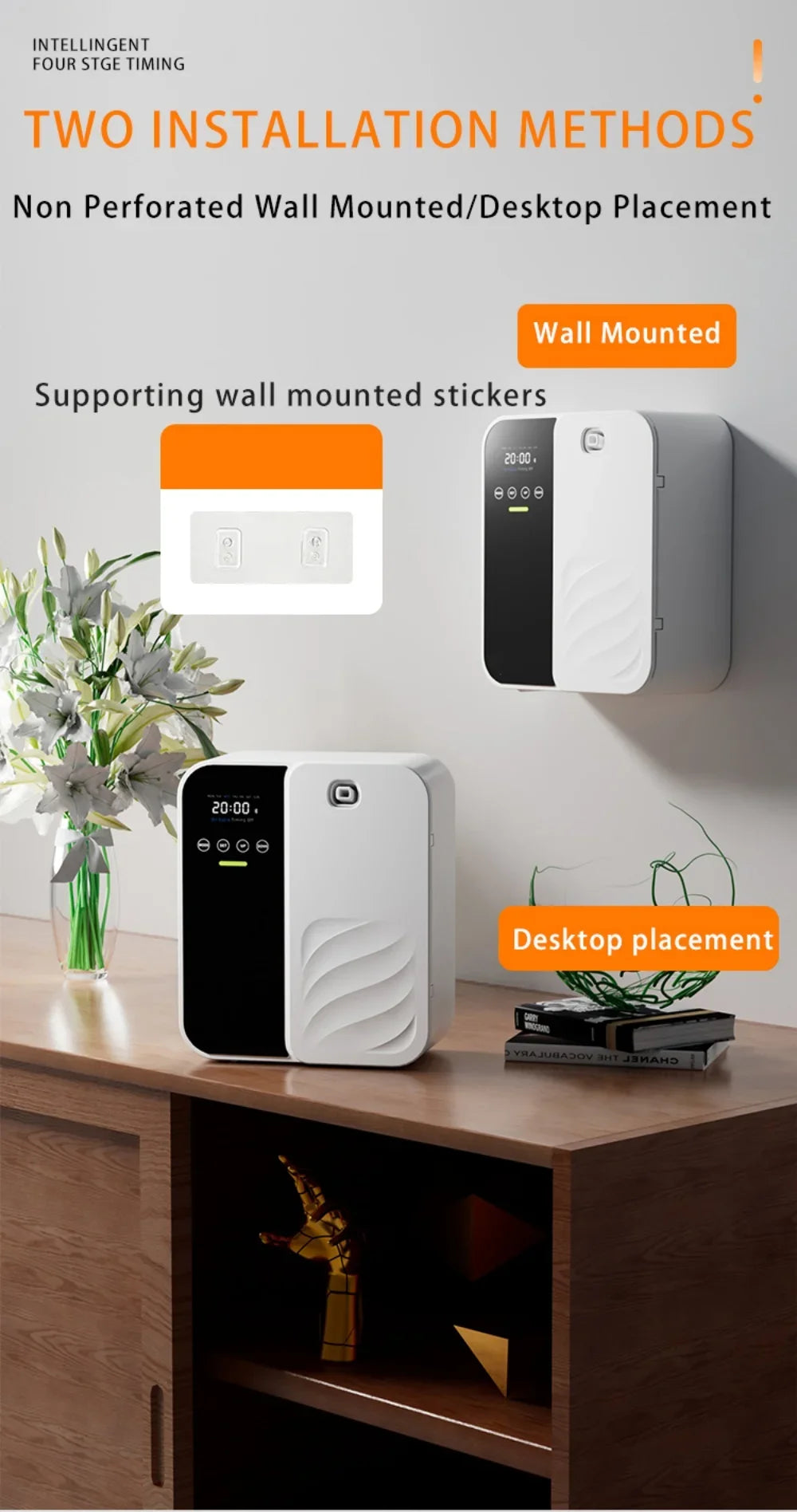 Hotel Aroma Diffuser Machine Wall Mounted Room Fragrance Diffuser Bluetooth Electric Smell Distributor Electric Smell for HomeElectric DiffusersGoWisse.com
