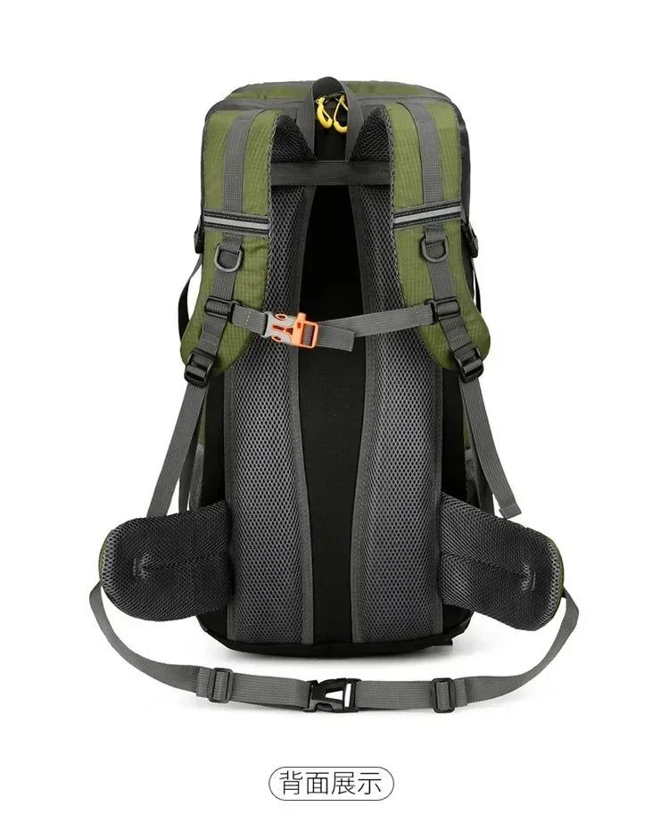 50L Travel Backpack Camping Bag For Men Large Hiking Bag Tourist Rucksack Waterproof Outdoor Sports Climbing Mountaineering Bag