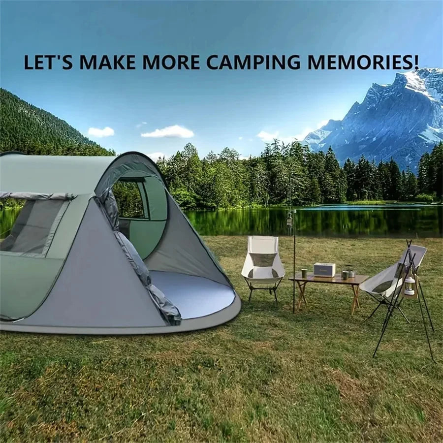 5-8 People Quickly Open Fully Automatic Pop-up Tent, Waterproof Camping Boat Tent, Portable Outdoor Tent For Travel