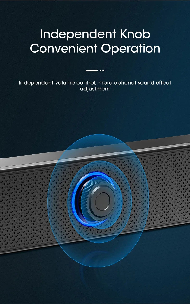 Wired USB Bluetooth Computer Speaker Stereo Subwoofer Soundbar 3D Home Surround Speakers for PC Music Player Wired Loudspeaker