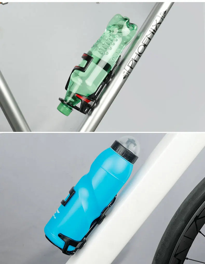 Deemount Bicycle Water Bottle Holder 65mm PC Mold-in Plastic Bottle Cage Carrier Rack Light Weight  Cycling Parts BKG-008