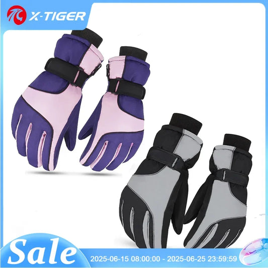 PHMAX Winter Ski Gloves Men Women Gloves Touch Cold Snowboard Motorcycle Cycle Gloves Outdoor Sports Warm Thermal Fleece Running