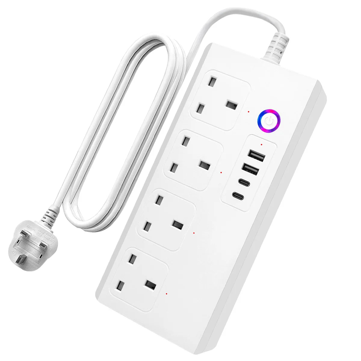 Smart socket WiFi Power Strip Multi Plug With 4 Plug 4USB Port Compatible With alexa google home Smart home Tuya Smart smartlife