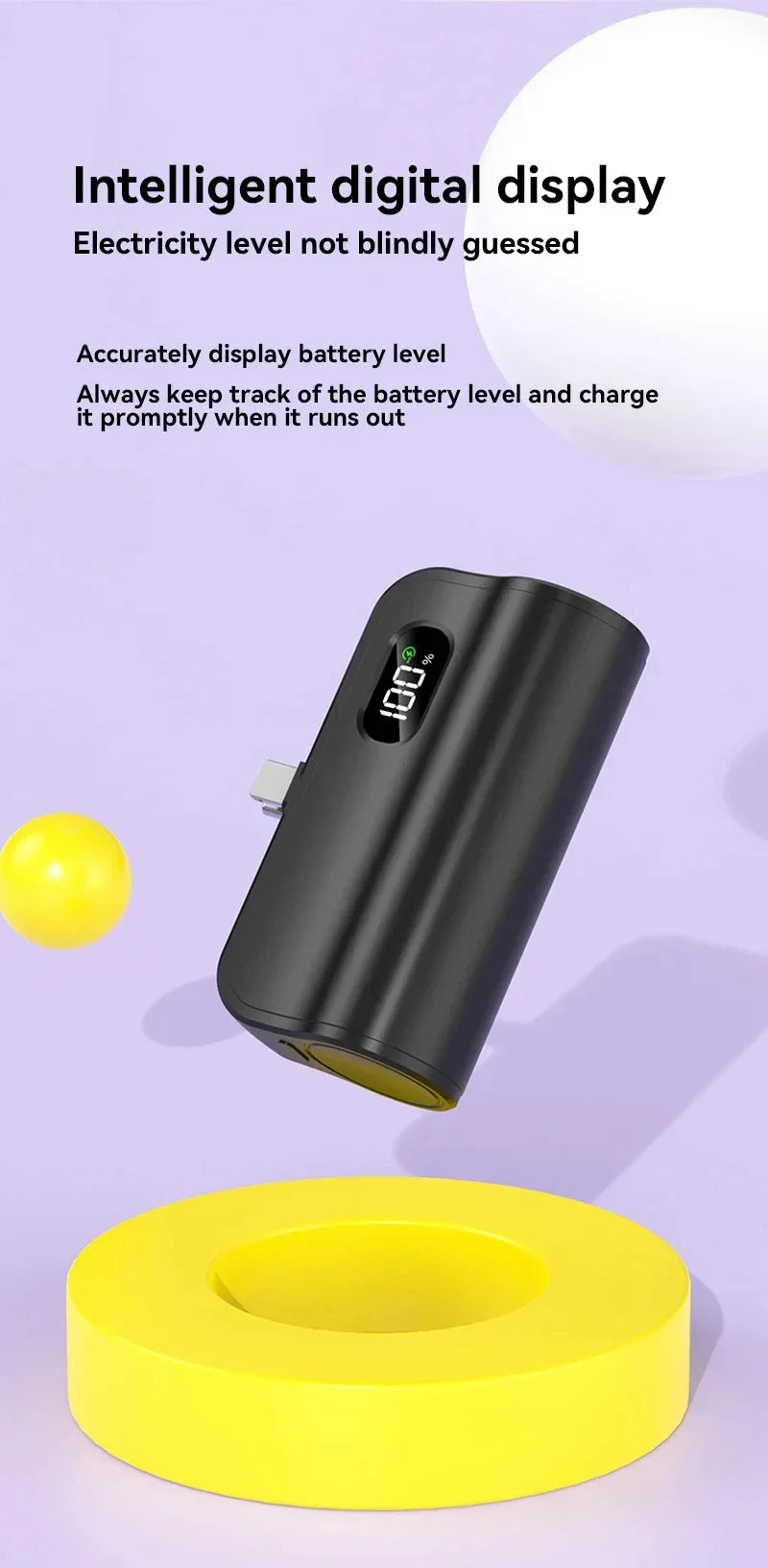 Xiaomi Mini Power Bank 50000mAh 2-in-1 Large Capacity LED Digital Display Portable Fast Charging External Battery For IPhone New