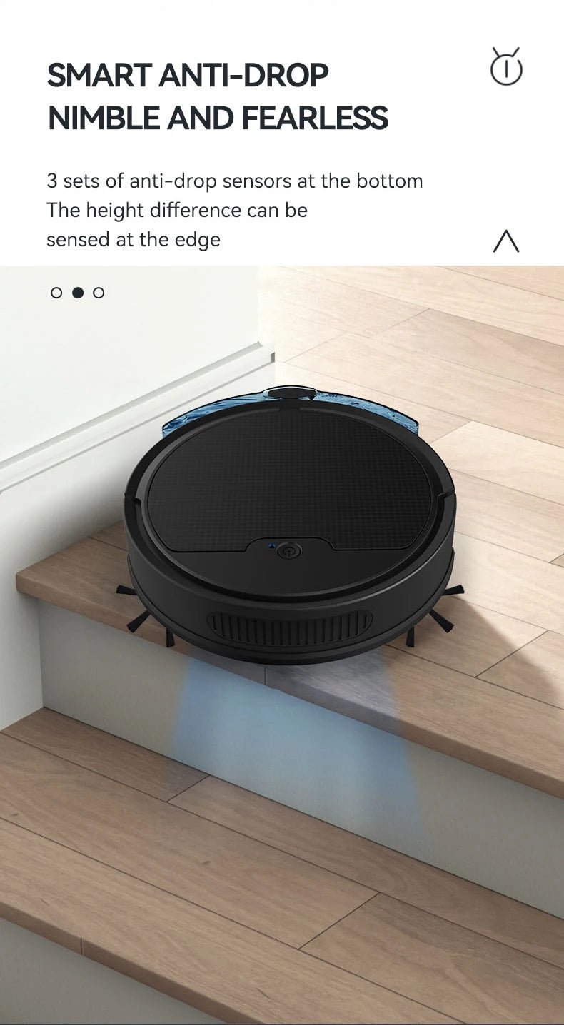 New  3 In 1 Sweeping and Vacuuming Wireless Vacuum Cleaner Smart Sweeping Robot Home Sweeper Sweeping Robots For Home