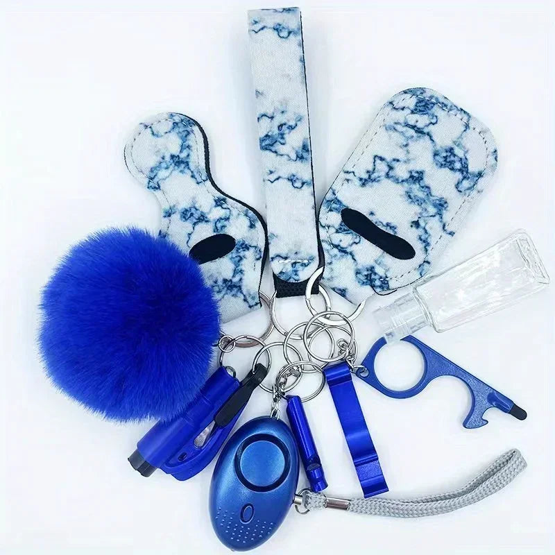 Self Defense Keychain for Women - Personal Safety Alarm with LED Light & Emergency Whistle | Protective Security Accessories