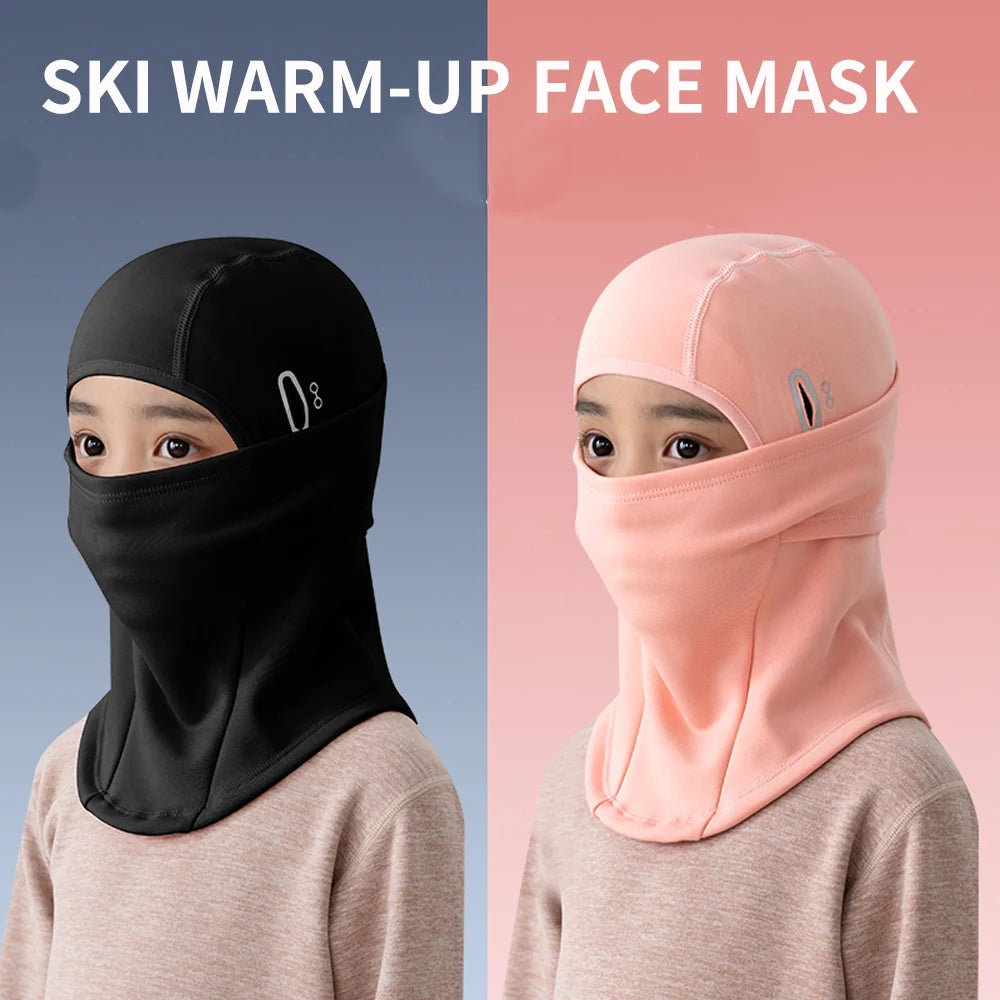 Children's ski warm headgear outdoor windproof cold-proof cycling mask helmet lining balaclava hat men and women