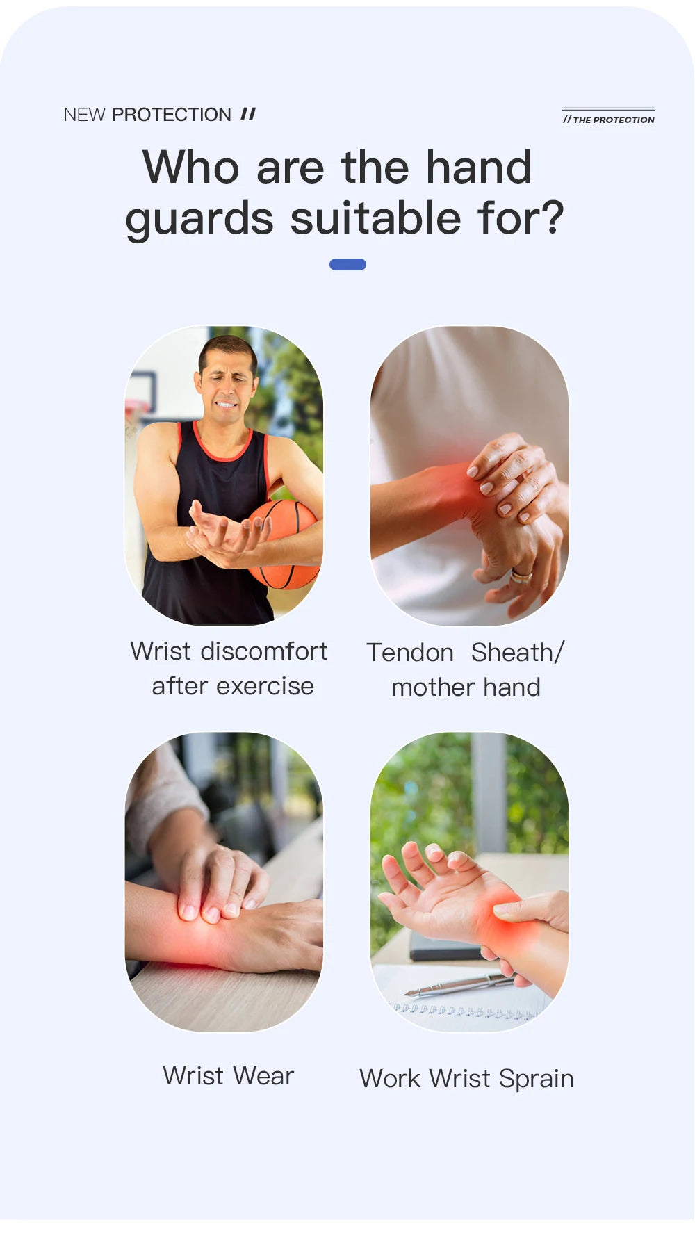 1PCS Wrist Splint Carpal Tunnel Protector Wrist Support Hand Brace Palm Wrap Wrist Injury Fracture Fixed Orthopedic Wristband