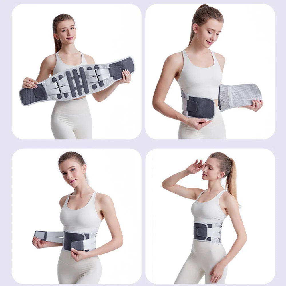 Lumbar Support Belt Adjustable Lumbar Brace Scoliosis Fitness Weight Lifting Squatting Hard Pulling Belt Abdominal Muscle