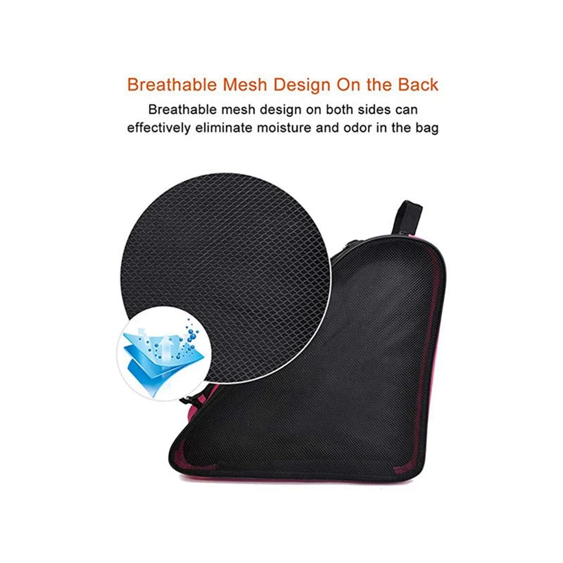 Ice Skate Guards Adjustable Shoulder Straps Ice Shoes Bags Large Size Skiing Roller Skate Storage Bags for Men Women Lightweight
