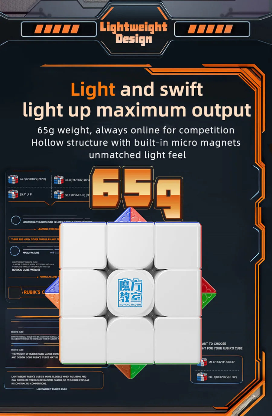 MoYu Meilong 3M V2 Magnetic /Magic Clothes Magic Cube Black/ Stickerless3x3 Speed Cube Educational Puzzle Toys For Kids