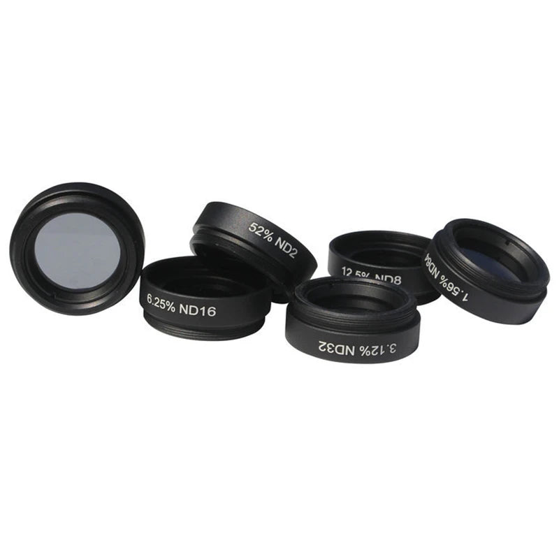 Agnicy Astronomical Telescope Accessories 1.25 Inch Filter Medium Gray Density ND2 ND4 ND8 ND16 ND32 ND64