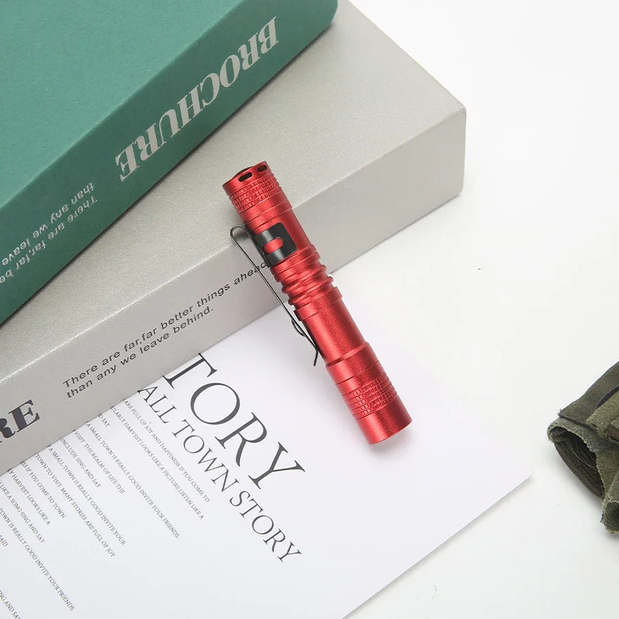 Small Mini LED Flashlight Handheld Pen Light Flashlight Tactical Pocket Torch PenLight with Clip Led Pen Flashlight