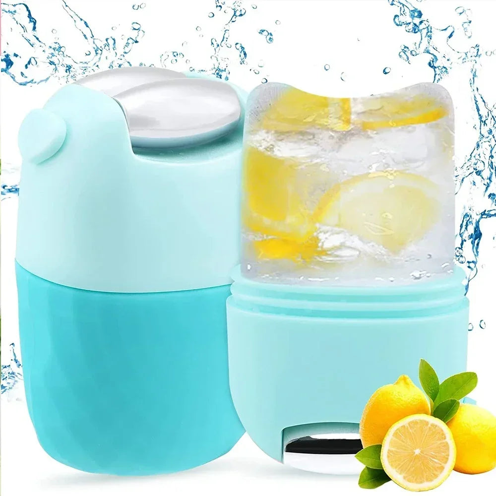 2In1 Silicone Ice Facial Roller Skin Care Beauty Lifting Contouring Tool GuaSha Roller Puffiness Skin Care Beauty Treatment Tool