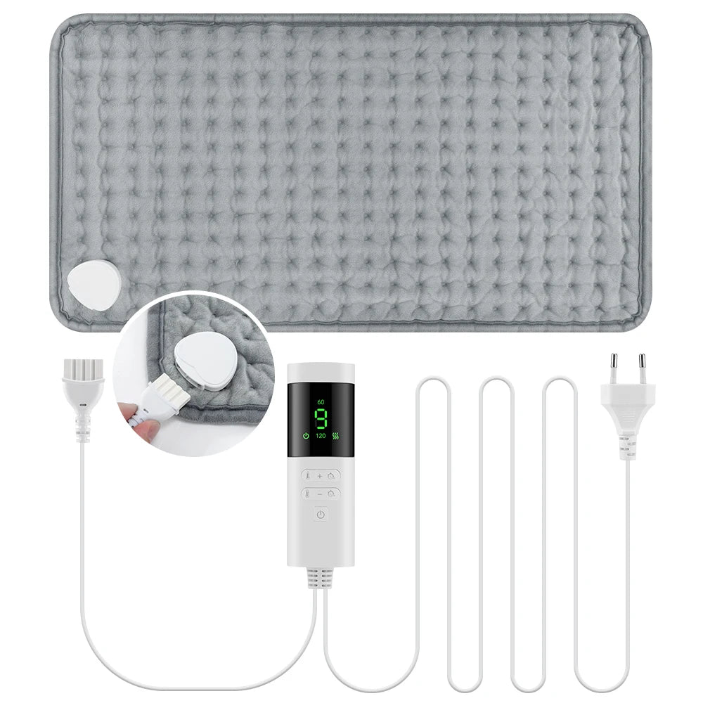 9 Level 4 Mode Timer 30X60cm Electric Heating Pad Blanket Hot Heated Pad for Abdomen Shoulder Knee Legs Winter Warm Washable