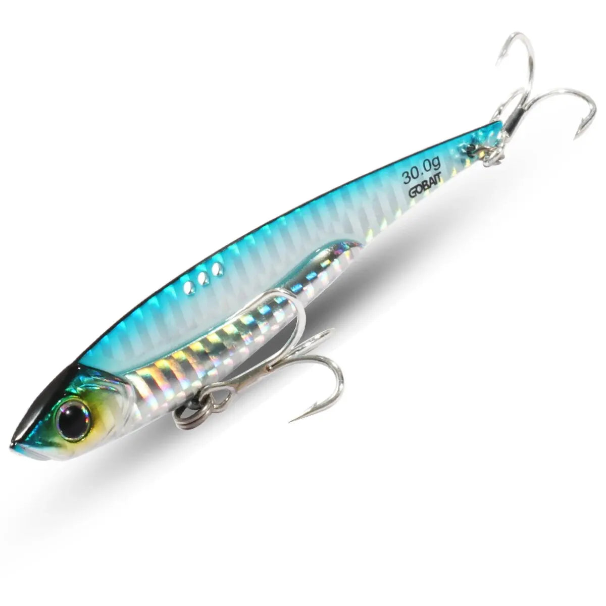 GOBAIT VIB Fishing Lure 20g 25g 30g Metal Jig Sinking Blade Treble Hook Spinner Spoon Cast RATION Carbon Steel Tackle Hard Bait