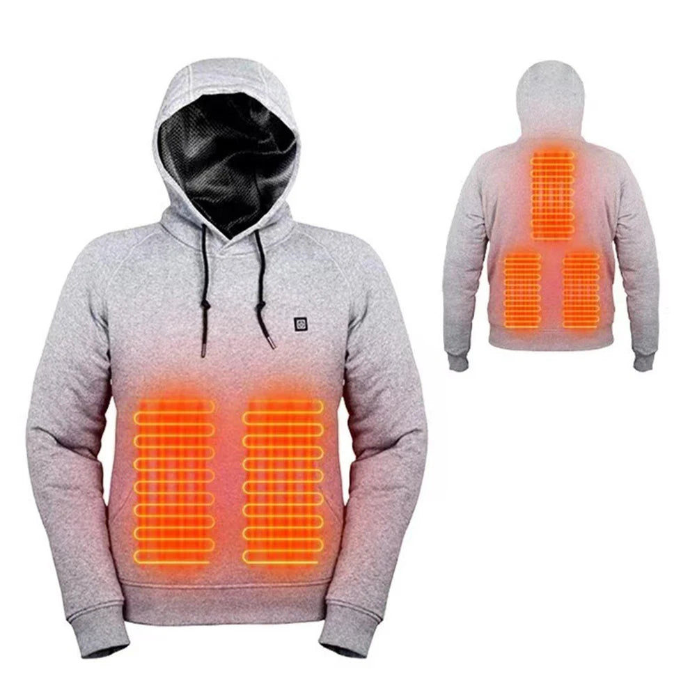 Thermal Pants Hoodie for Elastic Waist USB 5V Heating Pants 12 Heating Zone 3 Temperature Mode for Skiing Fishing Motorcycle