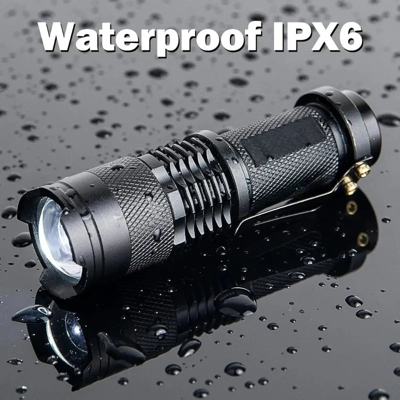 Portable LED Camping Lamps Tactical Flashlights 3-Mode Handheld Powerful LED Torch Light Lanterns Self Defense
