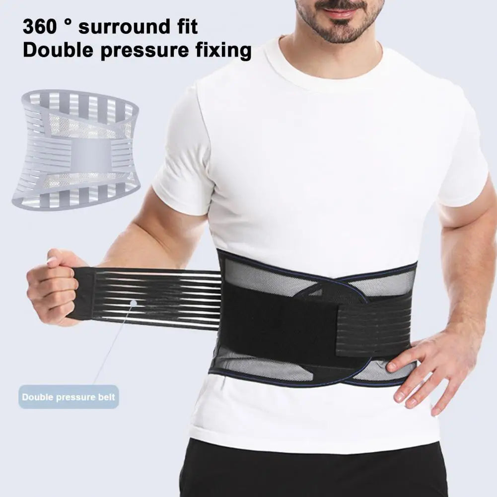 Support Belt Protection Belt Breathable Mesh Lumbar Protector with Dual Adjustable Straps for Fitness Support Sports Accessories