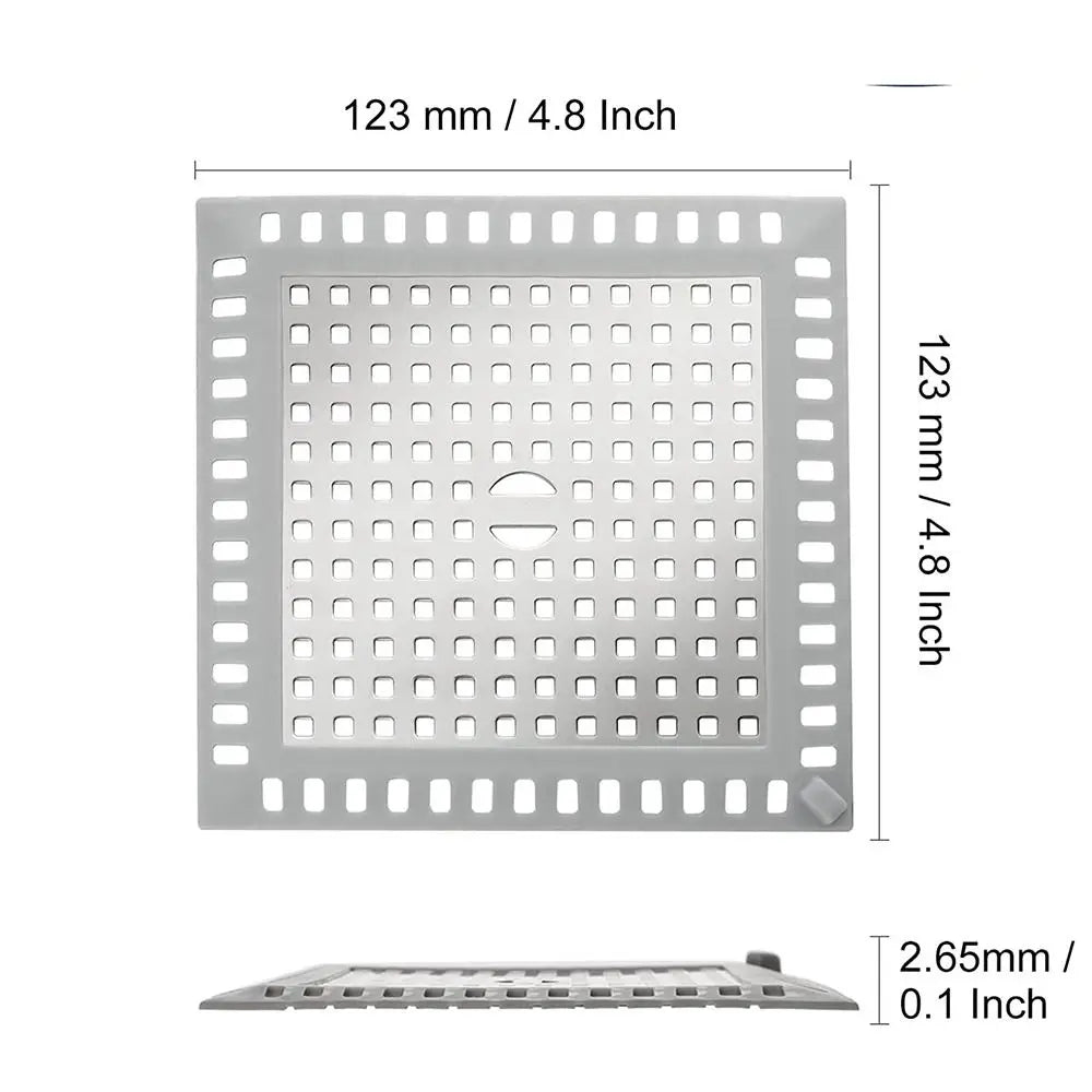 Shower Drain Cover Hair Catcher Drain Filter Bathroom Protector Stainless Steel Sink Strainer Drain Filter Bathtub Hair Catcher