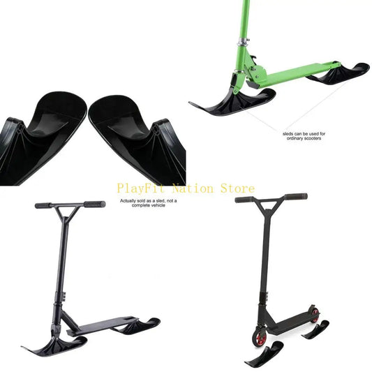 242F 1 Pair Kids Ski Board for Scooter Snow Sled Scooter Sled Sliding Ski Snowboard