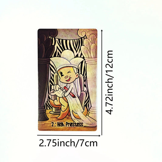 Hot Selling New 12x7cm Old School Tarot Cards A 78 Deck Oracle Leisure Entertainment Card Family Gathering Divination Board Game