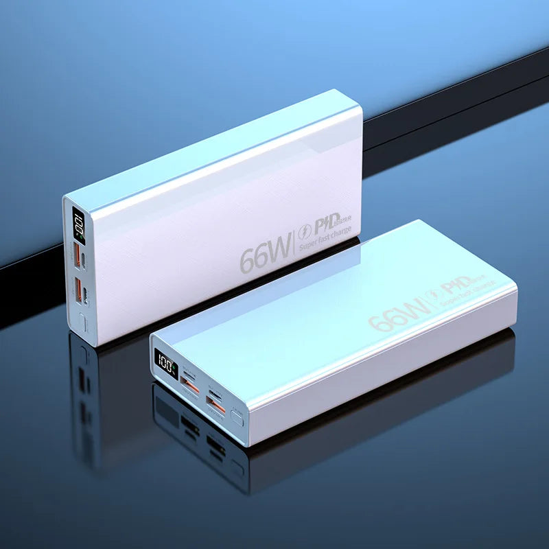 Power Bank 30000mAh 66W Fast Charging Powerbank Portable Charger External Battery Pack For iPhone 15 14 13 Huawei Xiaomi Samsung