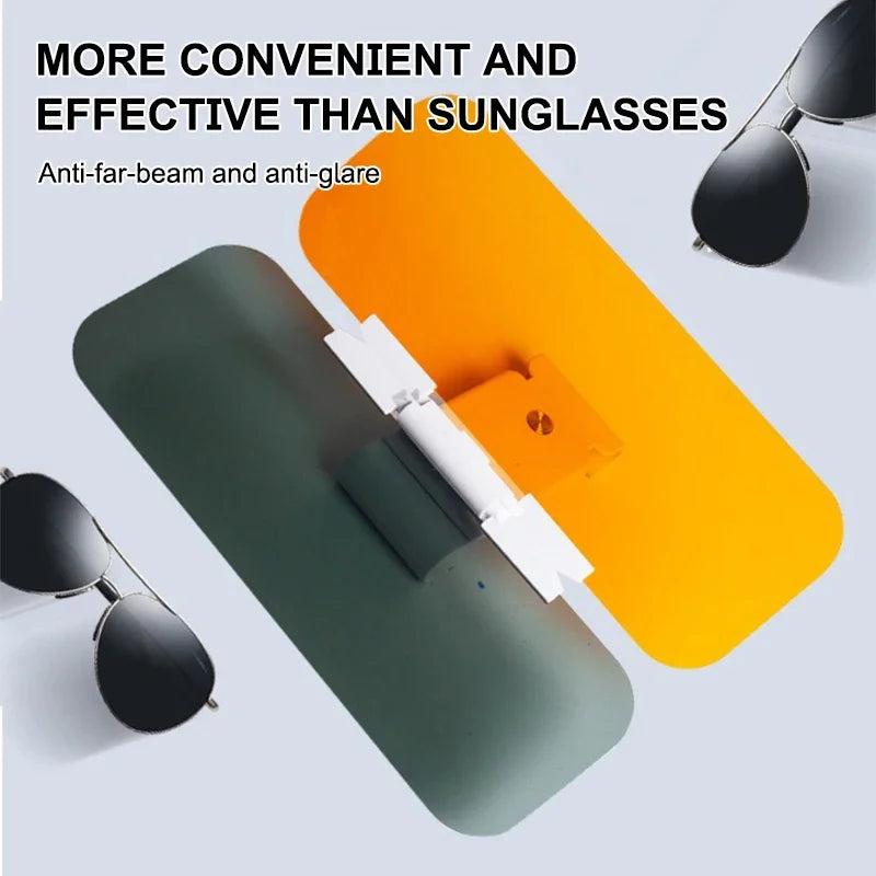 SEAMETAL Car Sun Visor HD View Day and Night Car Anti-glare Sun Visor Sun UV Blocked Clearly View Safety Driving Accessories