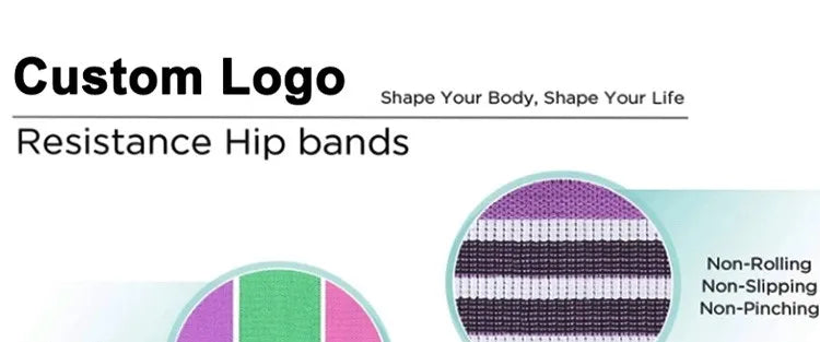 Fabric Resistance Hip Booty Bands Glute Thigh Elastic Workout Bands Squat Circle Stretch Fitness Strips Loops Yoga Gym Equipment