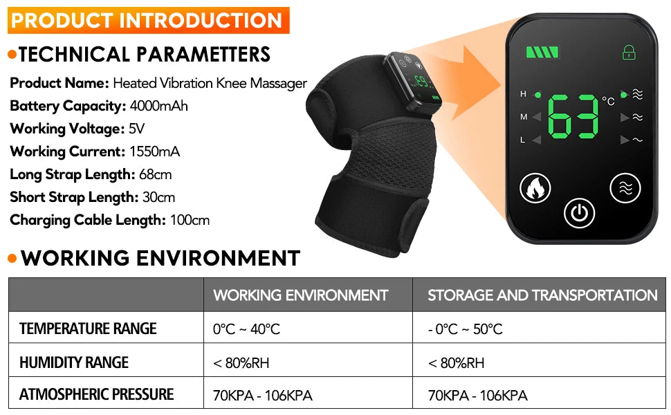 Electric Heating Shoulder Brace LED Display Vibration Shoulder Massage Support Belt Strap For Joint Brace Care Muscle Relaxation