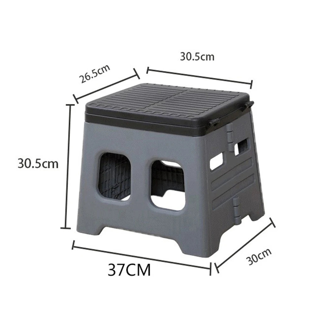 Portable Camping Toilet with Lid Foldable Outdoor Camp Toilet Multifunctional Folding Truck Toilet for Emergencies Car Outdoor