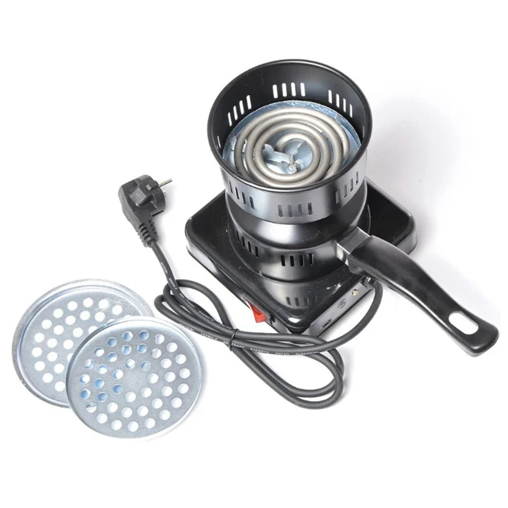 600W Electric Stove Charcoal Burner Coal Heater Shisha Hookah Heating Coal Lighter Stove for Portable Detachable BBQ Party Tool