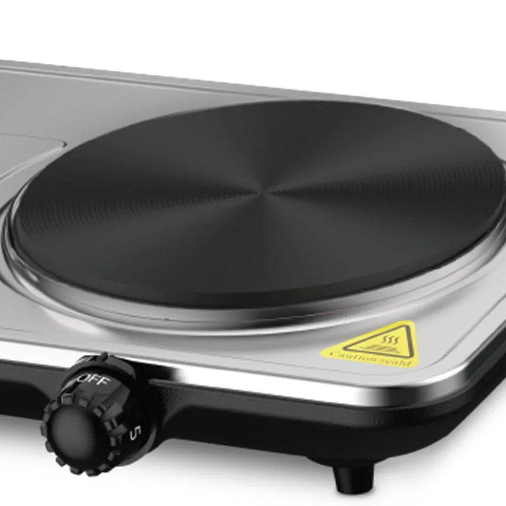 USA Double Head Electric Ceramic Stove Induction Cooker Double Oven Household High Power Stainless Steel Cookware 220V