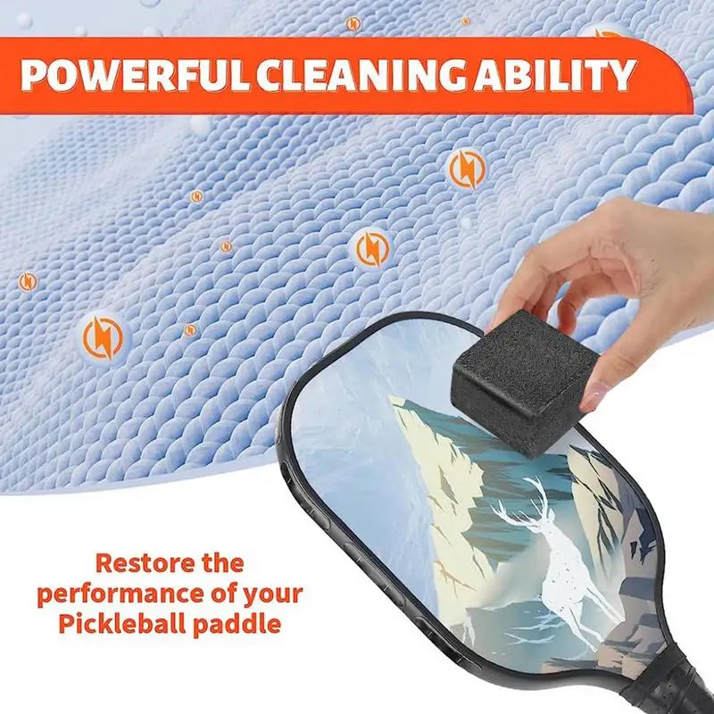 Pickleball Paddle Eraser Dust removal tool scratch cleaning Rubber eraser Sports Ball Racket Eraser for Restore Paddle Grit Spin