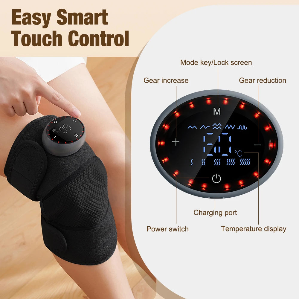 Electric Heating Shoulder Brace LED Display Vibration Shoulder Massage Support Belt Strap For Joint Brace Care Muscle Relaxation