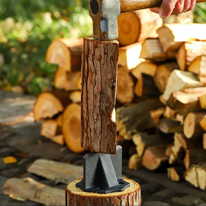 Splitter for Wood Cast Iron Wood Splitter Hand Cutter Kindling Racker Manual Log Splitter Wedge for Campsite & Home