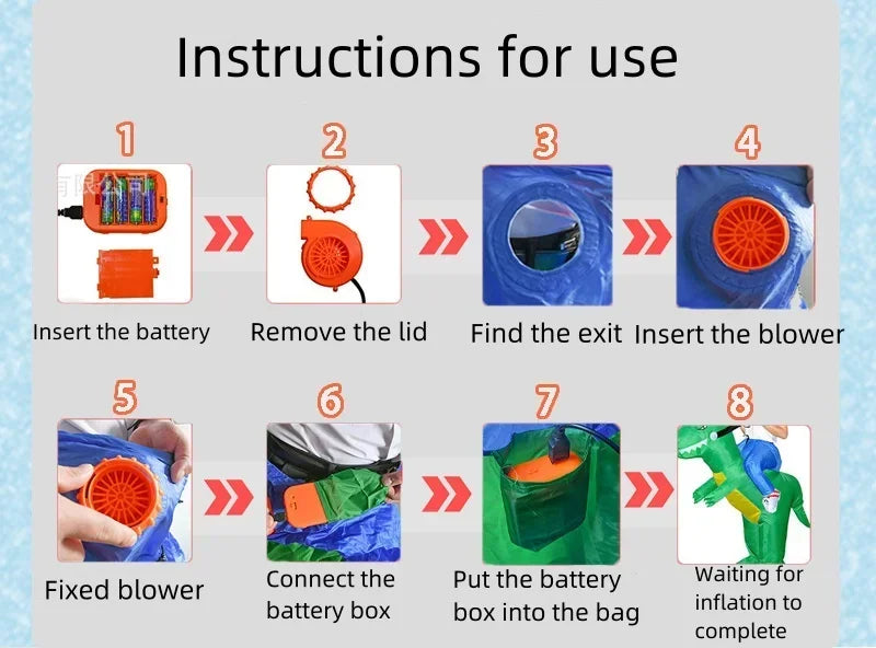 ET-Aliens Inflatable Costume Scary Monster Cosplay for Adult Kids Thanksgiving Christmas Party Festival Stage Children Clothing