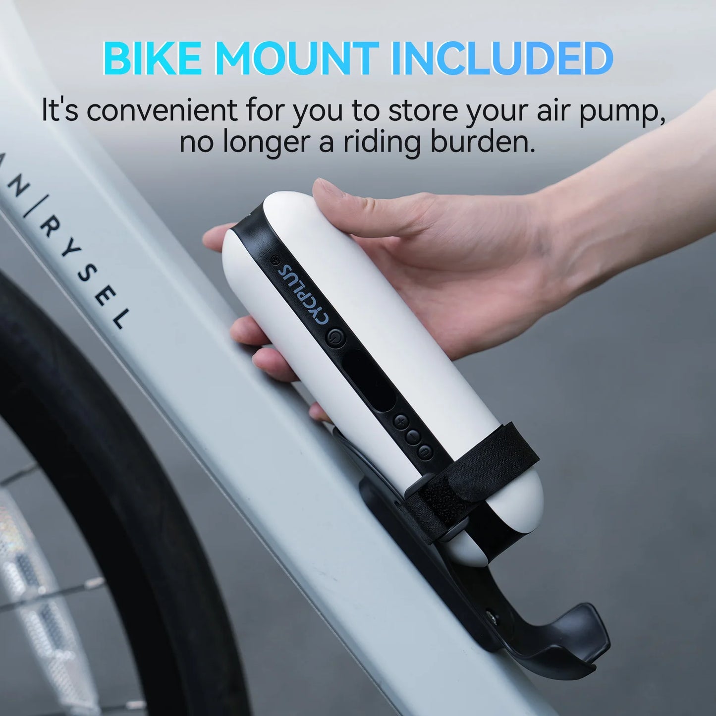 CYCPLUS Smart Air Pump Bicycle Accessories High Pressure Portable Inflator Power Bank Hand Pump for Bike Car Tyre MTB Foot Ball
