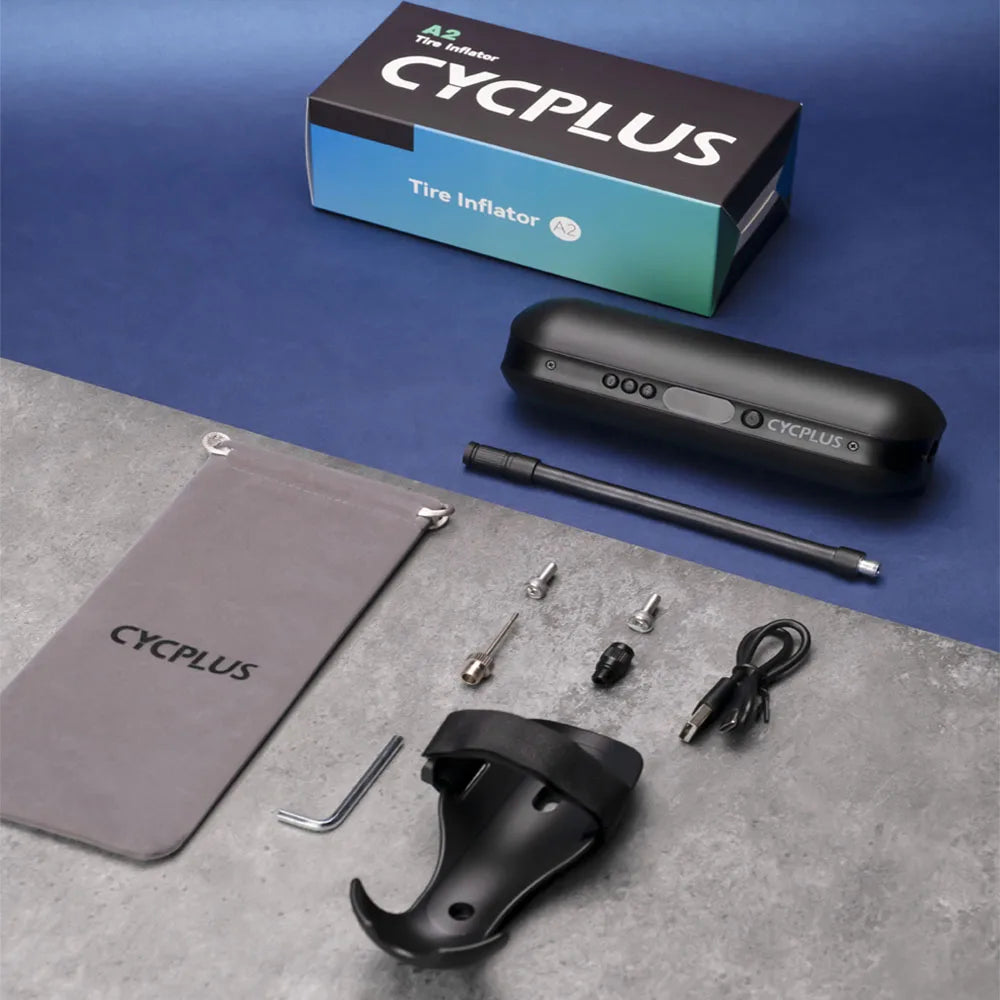 CYCPLUS Smart Air Pump Bicycle Accessories High Pressure Portable Inflator Power Bank Hand Pump for Bike Car Tyre MTB Foot Ball