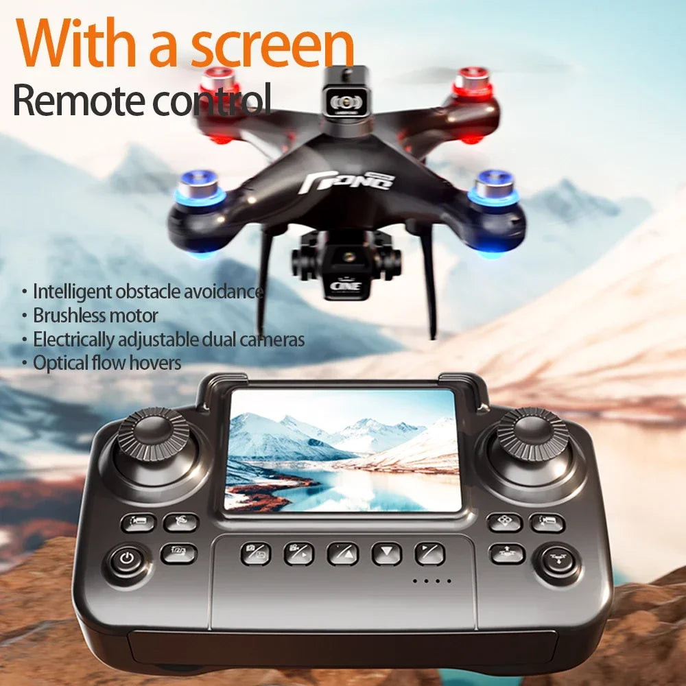 E55 Air Screen Control Drone Professional Wide RC Dron HD 4K Camera Foldable Helicopter Aircraft Quadcopter Drone Kid Gift Toys