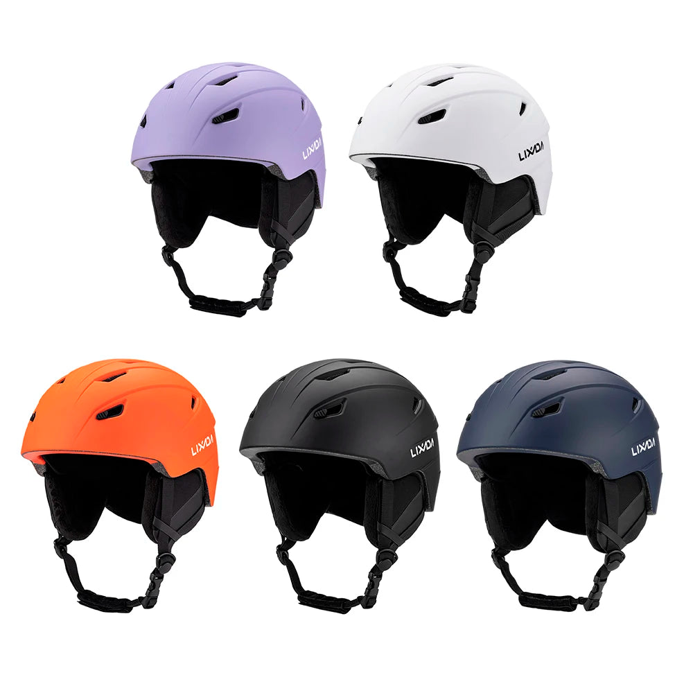 Ski Helmet Integrated Warm Snow Sports Helmet Adjustable Lightweight Comfortable Winter Snowboard Helmet with 14 Air Vent Holes
